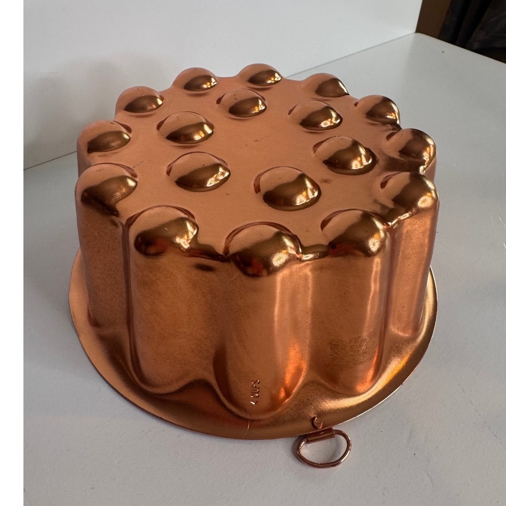 Vintage Copper Jello Mold Wall Hanging Decorative Baking Mold
